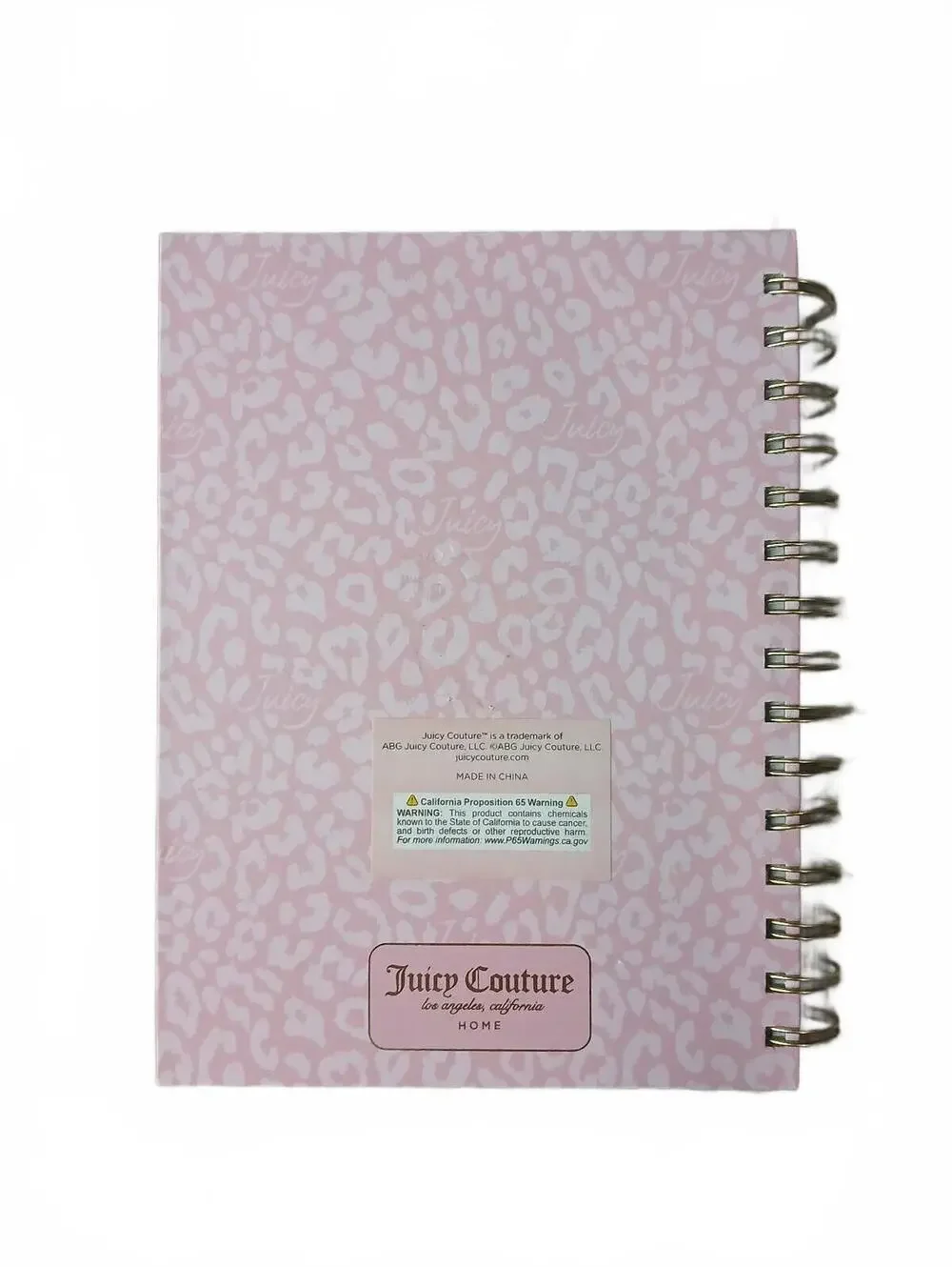 Juicy Couture Journal Pink Leopard Print List of Things I Was Right About NWT